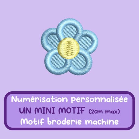 mini motif broderie machine personnalisé petit format