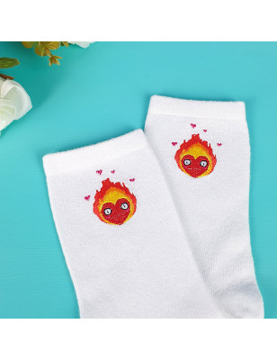 Chaussettes brodées blanches - CALCILOVE - Taille unique (39/41) 🧦✨