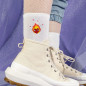Chaussettes brodées blanches - CALCILOVE - Taille unique (39/41) 🧦✨ Chaussettes brodées blanches - CALCILOVE - Taille unique (39/41) 🧦✨