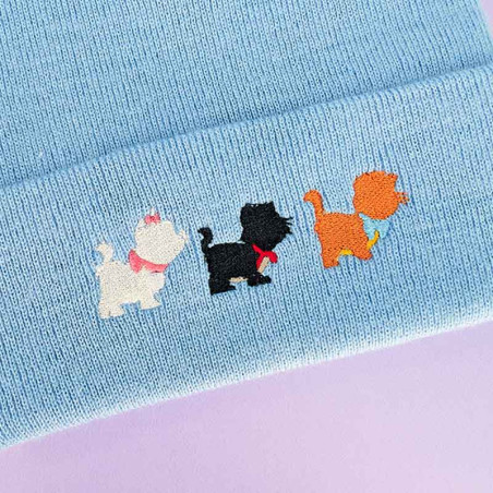 Bonnet à revers brodé - BABY CATS - unisexe 🐱❄️