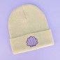 Bonnet à revers brodé - COQUILLAGE VIOLET - unisexe 🐚💜 Bonnet à revers brodé - COQUILLAGE VIOLET - unisexe 🐚💜