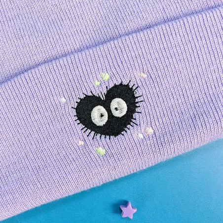 Bonnet à revers brodé - CŒUR DE SUIE - unisexe ✨