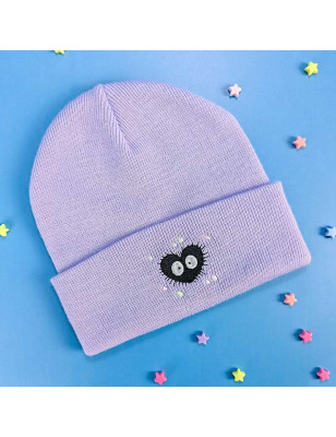Bonnet à revers brodé - CŒUR DE SUIE - unisexe ✨
