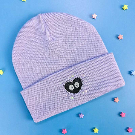 Bonnet à revers brodé - CŒUR DE SUIE - unisexe ✨