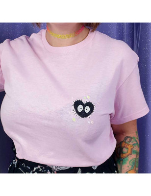 T-shirt brodé oversize - CŒUR DE SUIE - unisexe 🖤🌟