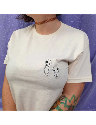 T-shirt brodé oversize - ESPRITS DES ARBRES - unisexe 🌿✨
