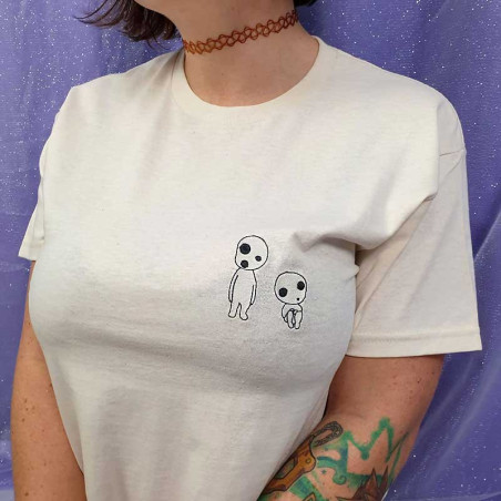 T-shirt brodé oversize - ESPRITS DES ARBRES - unisexe 🌿✨
