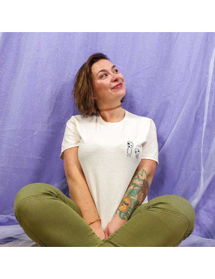 T-shirt brodé oversize - ESPRITS DES ARBRES - unisexe 🌿✨