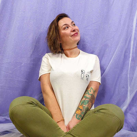 T-shirt brodé oversize - ESPRITS DES ARBRES - unisexe 🌿✨