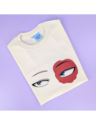T-shirt brodé oversize - SHOTO - unisexe ❄️🔥👀