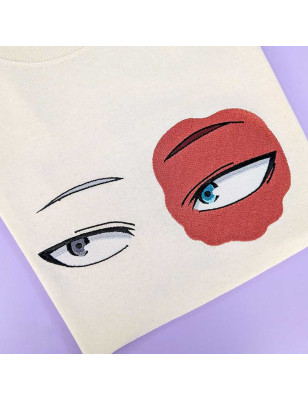 T-shirt brodé oversize - SHOTO - unisexe ❄️🔥👀