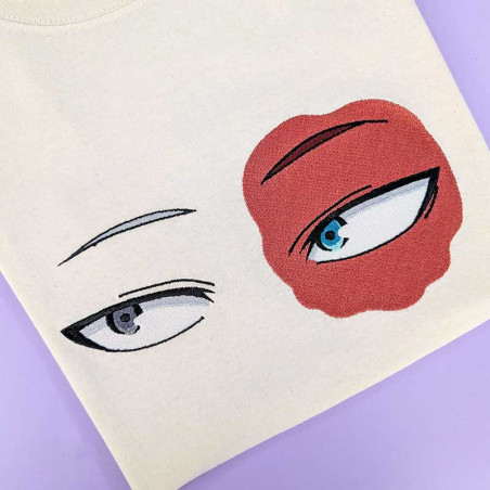 T-shirt brodé oversize - SHOTO - unisexe ❄️🔥👀