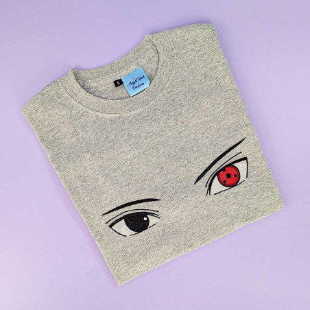 T-shirt brodé oversize - SASUKE - unisexe ⚡👀
