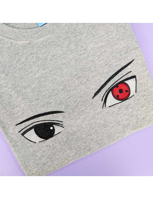 T-shirt brodé oversize - SASUKE - unisexe ⚡👀