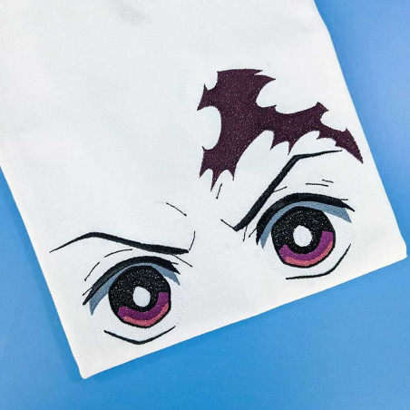 T-shirt brodé oversize - TANJIRO - unisexe 🌊👀