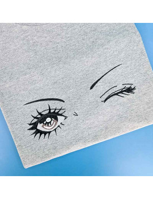 T-shirt brodé oversize - NANA OSAKI - unisexe 🖤👀