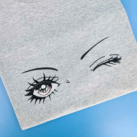 T-shirt brodé oversize - NANA OSAKI - unisexe 🖤👀