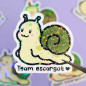 Sticker pailleté - MOCHI TEAM ESCARGOT - 100% fait main 🐌 Sticker pailleté - MOCHI TEAM ESCARGOT - 100% fait main 🐌