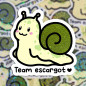 Sticker pailleté - MOCHI TEAM ESCARGOT - 100% fait main 🐌 Sticker pailleté - MOCHI TEAM ESCARGOT - 100% fait main 🐌
