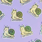 Sticker pailleté - MOCHI TEAM ESCARGOT - 100% fait main 🐌 Sticker pailleté - MOCHI TEAM ESCARGOT - 100% fait main 🐌