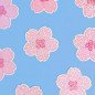 Sticker pailleté – Sakura – 100% fait main 🌸✨