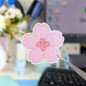 Sticker pailleté – Sakura – 100% fait main 🌸✨