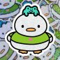 Sticker pailleté – Waffle le canard & Pepper la grenouille – 100% fait main 🦆🐸 Sticker pailleté – Waffle le canard & Pepper la grenouille – 100% fait main 🦆🐸