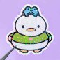 Sticker pailleté – Waffle le canard & Pepper la grenouille – 100% fait main 🦆🐸 Sticker pailleté – Waffle le canard & Pepper la grenouille – 100% fait main 🦆🐸