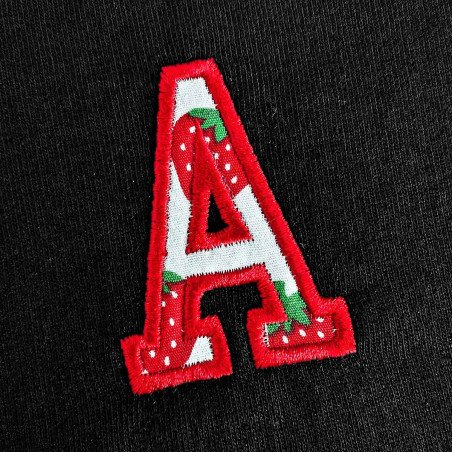 Motif de broderie machine gratuit à télécharger - Alphabet College style Varsity lettres A à Z - Appliqué - 5,3 cm 🧵